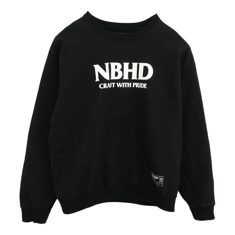 NEIGHBORHOOD ネイバーフッド 25AW 252UWNH-CSM01 CLASSIC SWEAT SHIRT LS ロゴプリント クラシック スウェット トレーナー ブラック系 M【中古】