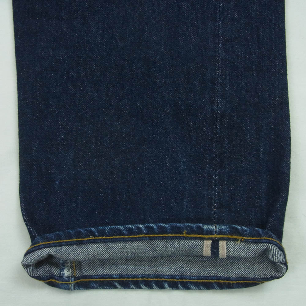 BONCOURA ボンクラ XX ボタンフライ 5ポケット デニム パンツ ジーンズ コットン 日本製 インディゴブルー系 32【中古】