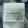 BONCOURA ボンクラ XX ボタンフライ 5ポケット デニム パンツ ジーンズ コットン 日本製 インディゴブルー系 32【中古】
