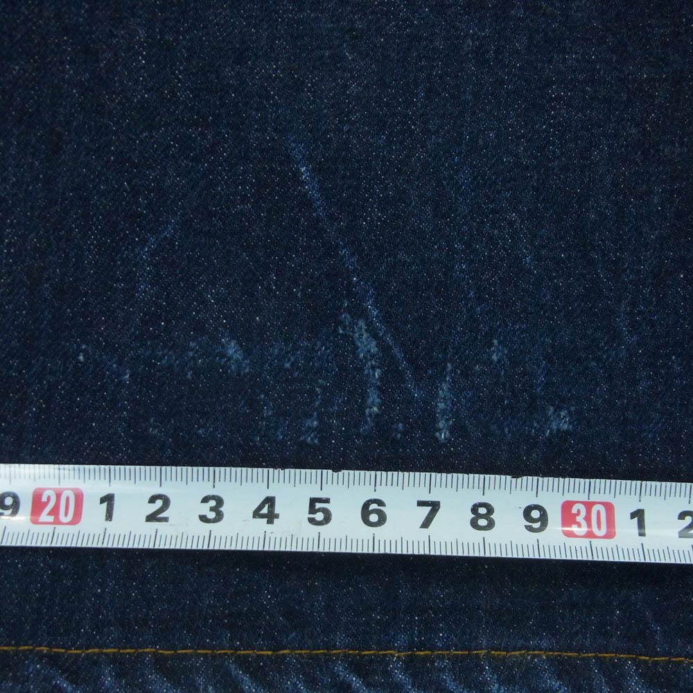 BONCOURA ボンクラ XX ボタンフライ 5ポケット デニム パンツ ジーンズ コットン 日本製 インディゴブルー系 32【中古】