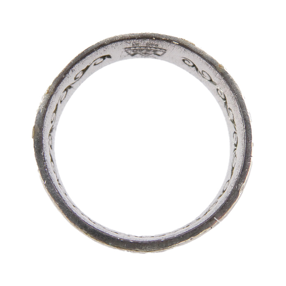 SAAD サード アラベスク 唐草 内側刻印 シルバー リング シルバー系 20号【中古】