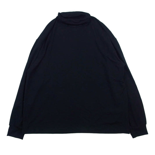 MAISON SPECIAL メゾンスペシャル 11242411310 Modal Prime Over Turtle Neck Long Sleeve T-Shirt モダール プライムオーバー タートルネック 長袖カットソー ブラック系 1【中古】