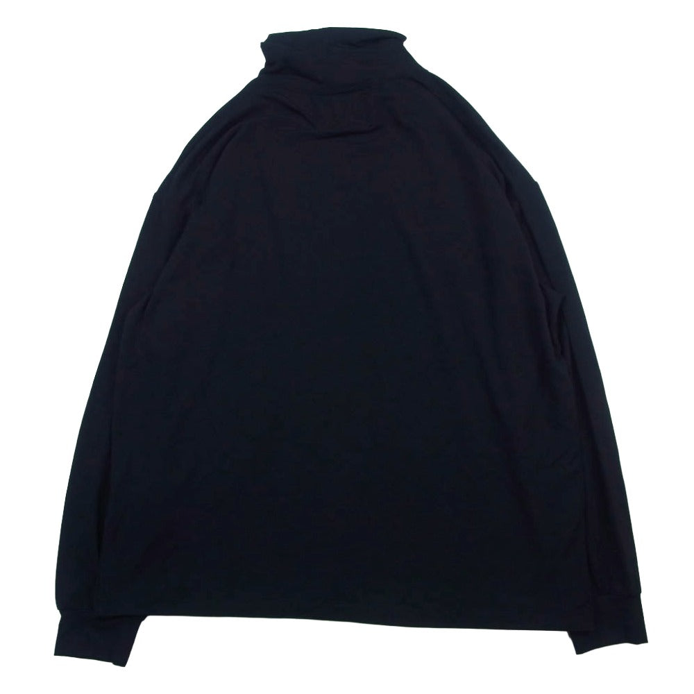 MAISON SPECIAL メゾンスペシャル 11242411310 Modal Prime Over Turtle Neck Long Sleeve T-Shirt モダール プライムオーバー タートルネック 長袖カットソー ブラック系 1【中古】