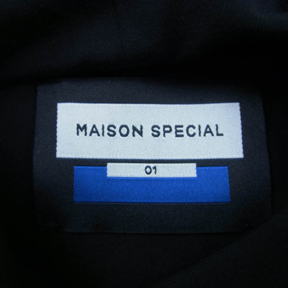 MAISON SPECIAL メゾンスペシャル 11242411310 Modal Prime Over Turtle Neck Long Sleeve T-Shirt モダール プライムオーバー タートルネック 長袖カットソー ブラック系 1【中古】
