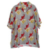 WACKO MARIA ワコマリア 20SS HAWAIIAN SHIRT S/S 百合柄 レーヨン アロハシャツ 半袖　 グレー系 L【中古】