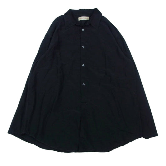 バーベルオブジェクト bo-24s-s01 loan po シアー プルオーバー 長袖シャツ ブラック系 2【中古】