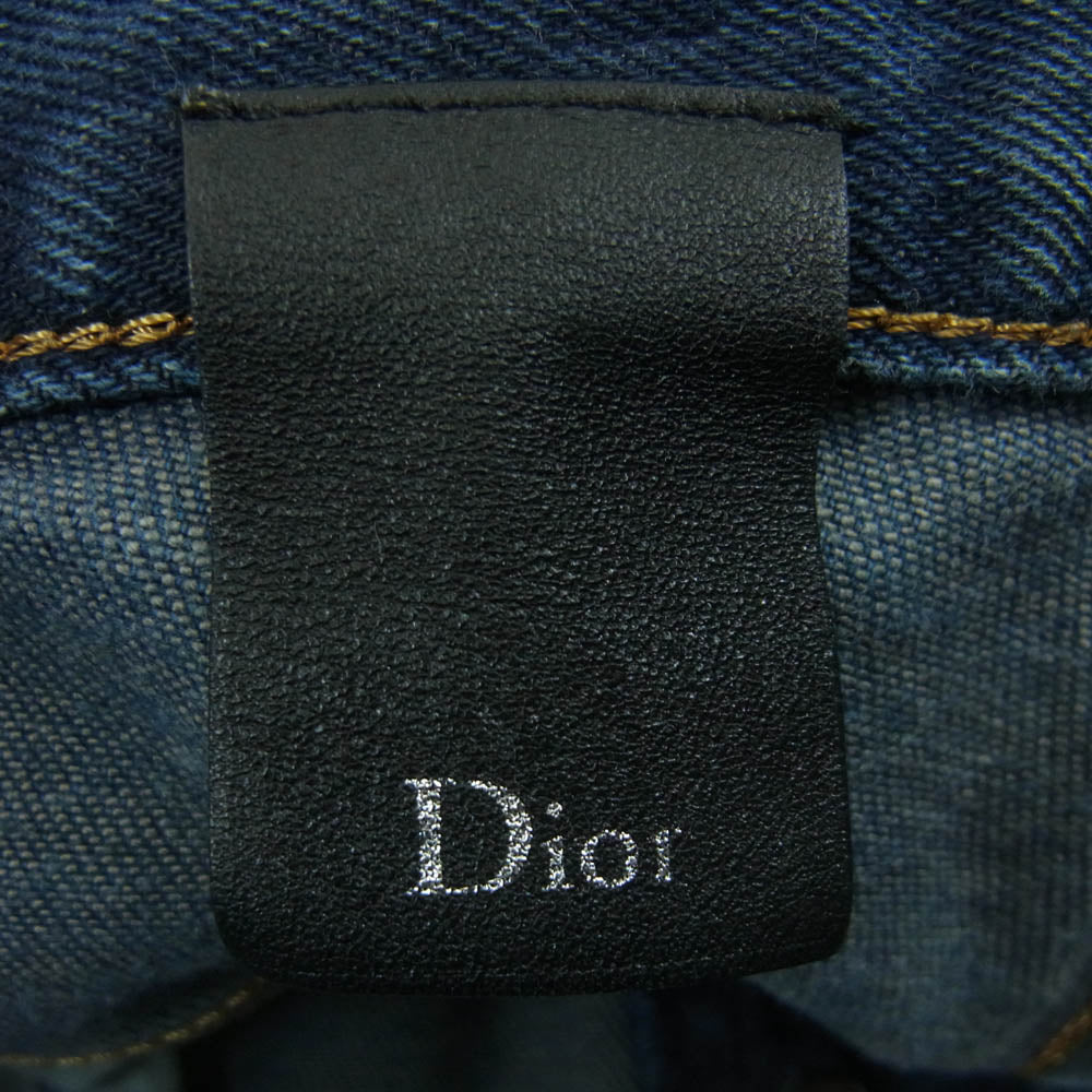 DIOR HOMME ディオールオム 15SS 533D080TX146 ジップポケット ボタンフライ スキニー デニム パンツ インディゴブルー系 30【中古】