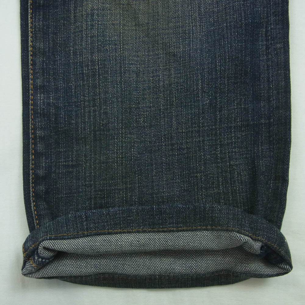 DIOR HOMME ディオールオム 133D016TX995 JAKE ジェイク ヴィンテージ加工 ボタンフライ ストレートスリム スキニー デニム パンツ インディゴブルー系 30【中古】