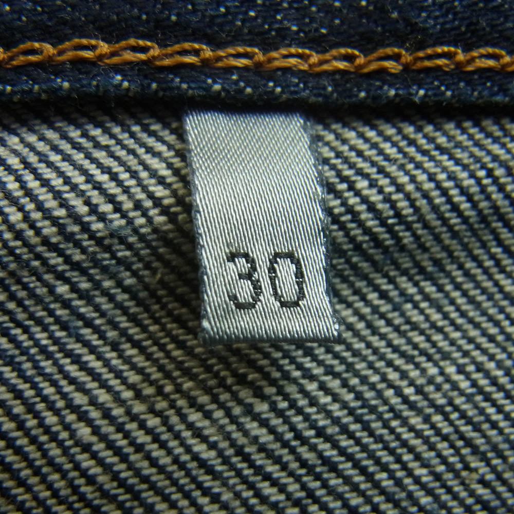 DIOR HOMME ディオールオム 133D016TX995 JAKE ジェイク ヴィンテージ加工 ボタンフライ ストレートスリム スキニー デニム パンツ インディゴブルー系 30【中古】