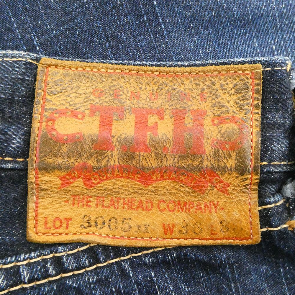 THE FLAT HEAD ザフラットヘッド 3005XX デニム パンツ インディゴブルー系 36【中古】