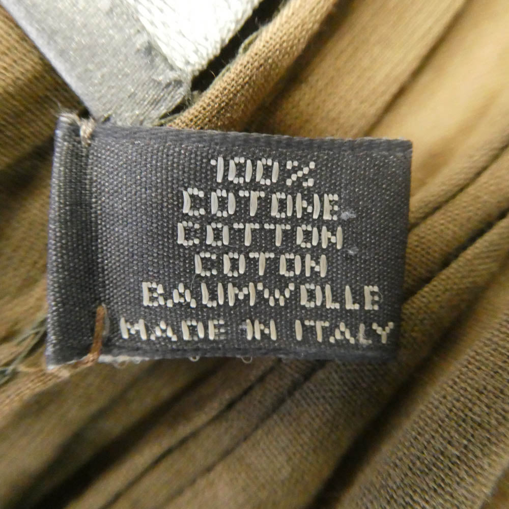 DIOR HOMME ディオールオム 05SS エディ期 フリンジ コットン ストール マフラー ブラウン系【中古】