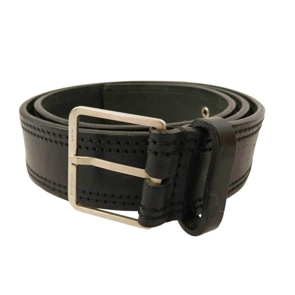 DIOR HOMME ディオールオム 04AW エディ期 ハトメ レザー ベルト ブラック系【中古】
