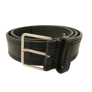 DIOR HOMME ディオールオム 04AW エディ期 ハトメ レザー ベルト ブラック系【中古】