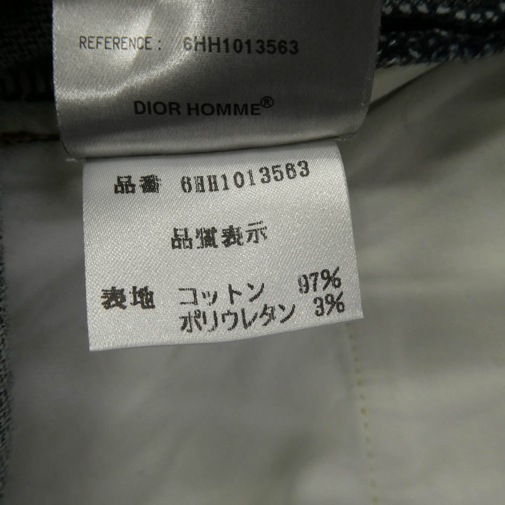 DIOR HOMME ディオールオム 06AW 6HH1013563 エディ期 ボタンフライ ストレートスリム スキニー デニム パンツ ダークネイビー系 30【美品】【中古】