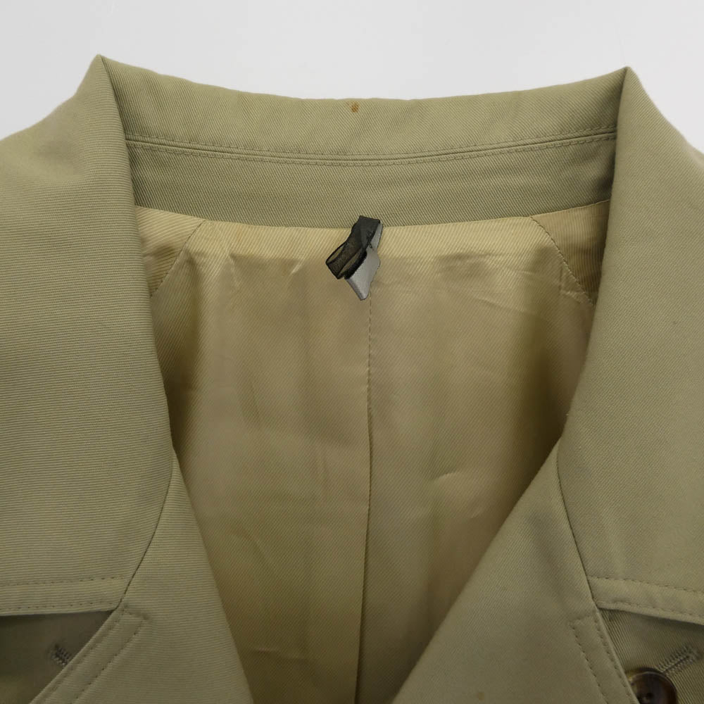 DIOR HOMME ディオールオム 07SS 7E3130010124 エディ期 エポレット ダブル トレンチ コート ベージュ系 48【中古】