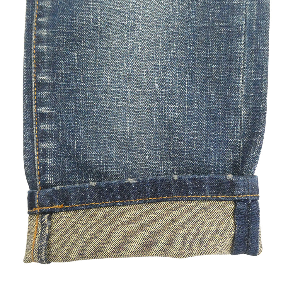 DIOR HOMME ディオールオム 07SS 7E31110610197 エディ期 アンダーマイカー加工 ボタンフライ ダメージ スキニー デニム パンツ インディゴブルー系 31【美品】【中古】