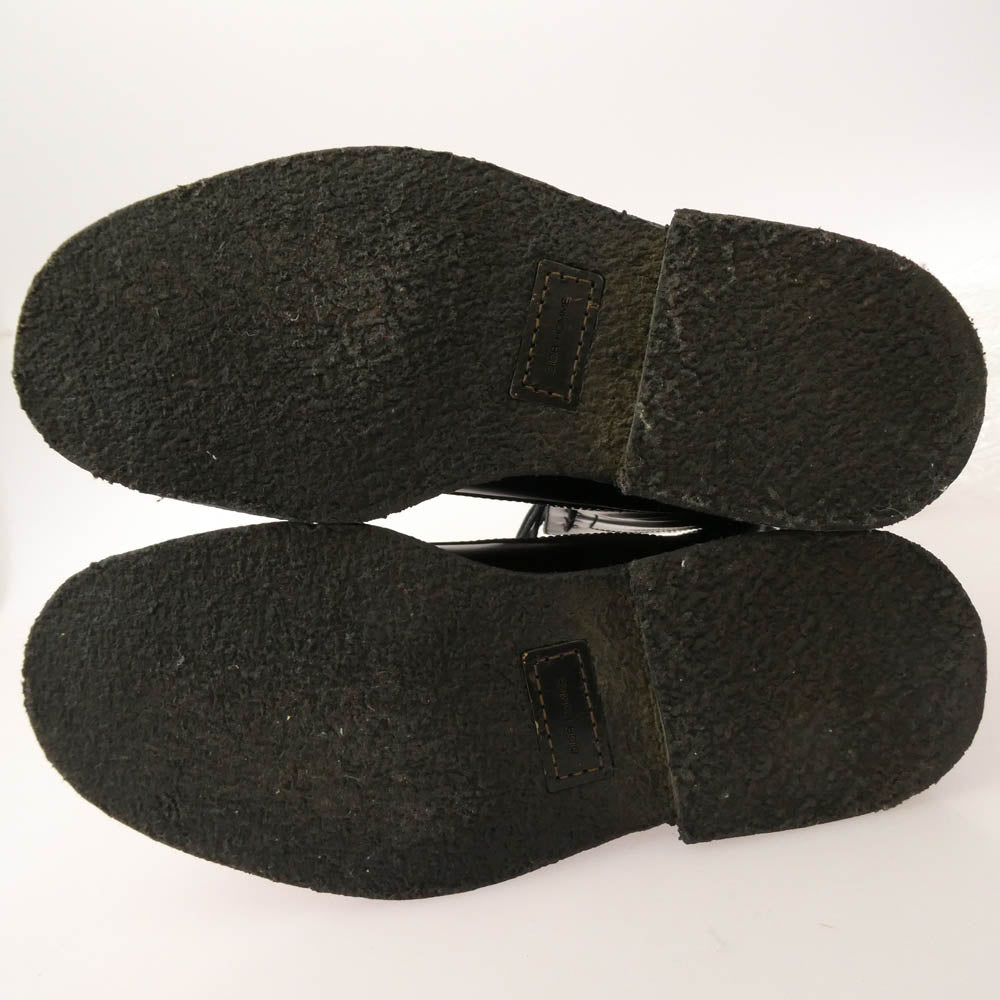 DIOR HOMME ディオールオム 07AW エディ期 レザー コンバット ブーツ ブラック系 43【中古】