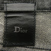 DIOR HOMME ディオールオム 04SS 4EH1018686 エディ期 Strip デストロイ加工 コーティング デニム パンツ ブラック系 32【中古】