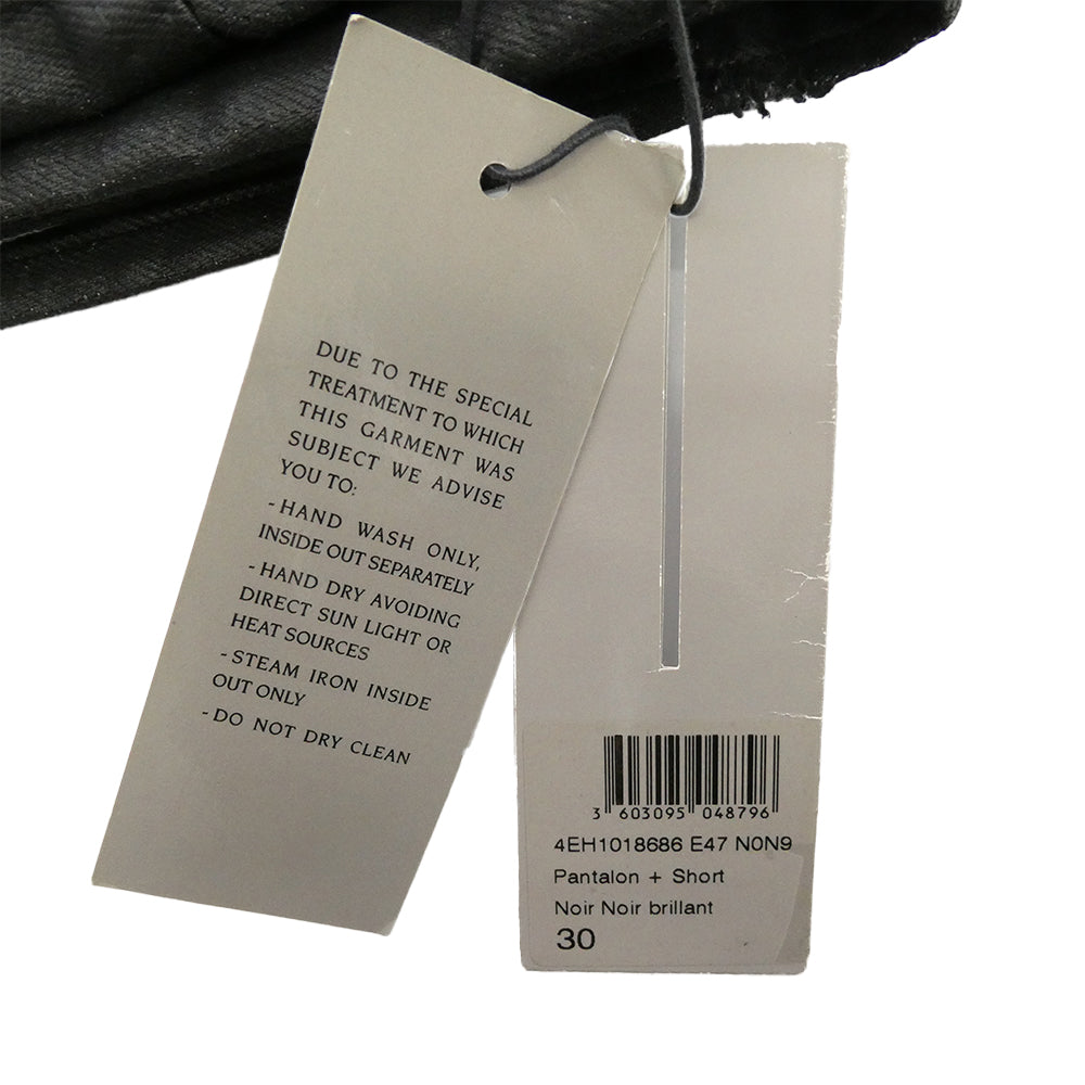 DIOR HOMME ディオールオム 04SS 4EH1018686 エディ期 Strip デストロイ加工 コーティング デニム パンツ ブラック系 30【極上美品】【中古】