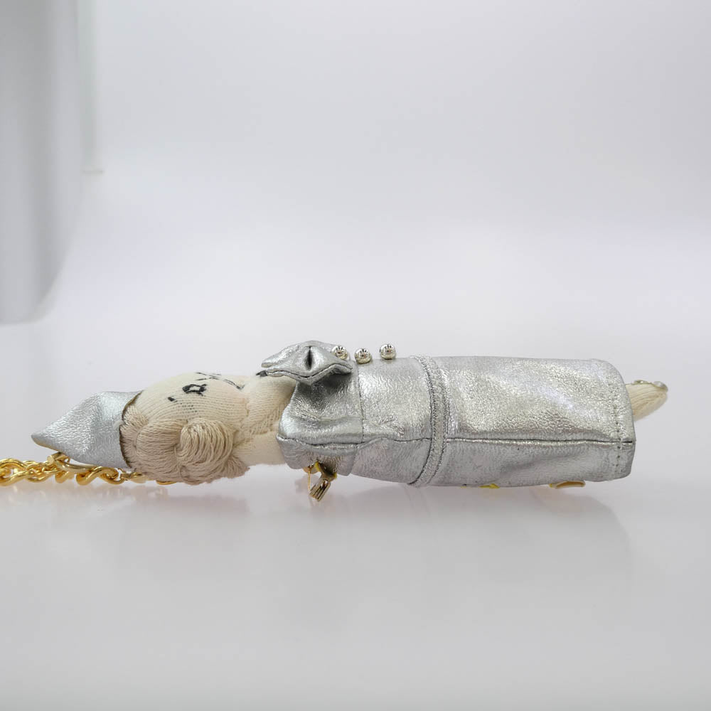 MUVEIL ミュベール グランマチャーム LILY リリー 仮装パーティー ブリキのロボット バッグチャーム キーホルダー シルバー系【中古】