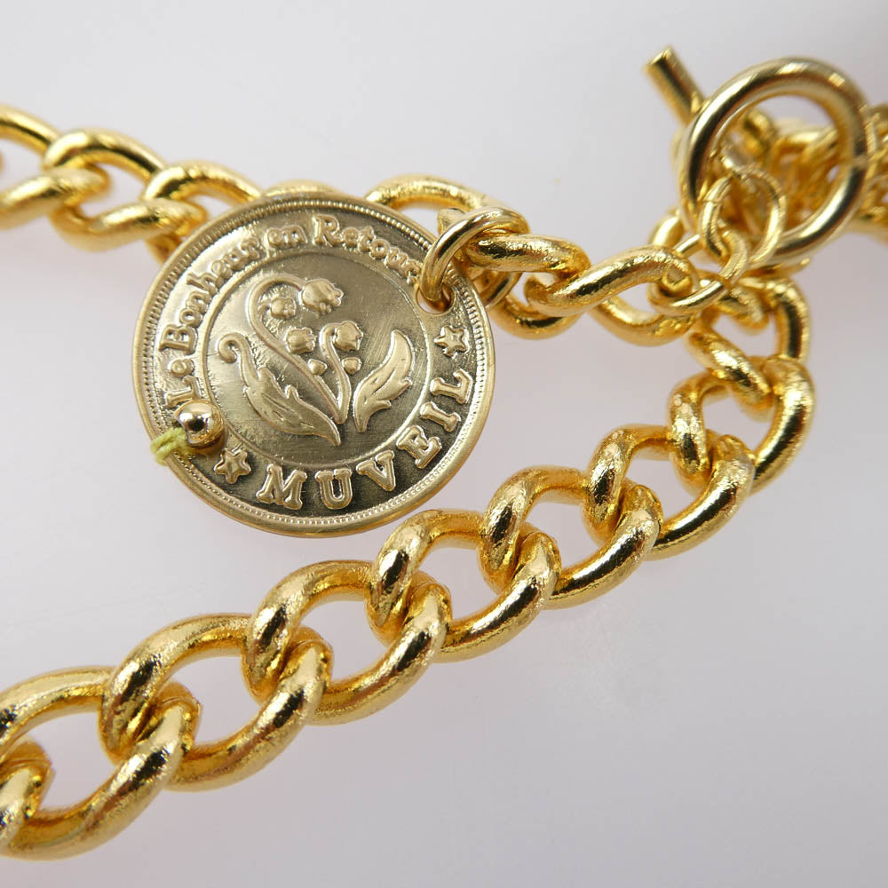 MUVEIL ミュベール グランマチャーム LILY リリー 仮装パーティー ブリキのロボット バッグチャーム キーホルダー シルバー系【中古】