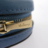 MULBERRY マルベリー レザー ジップド ケース キーリング コインケース ライトブルー系【中古】