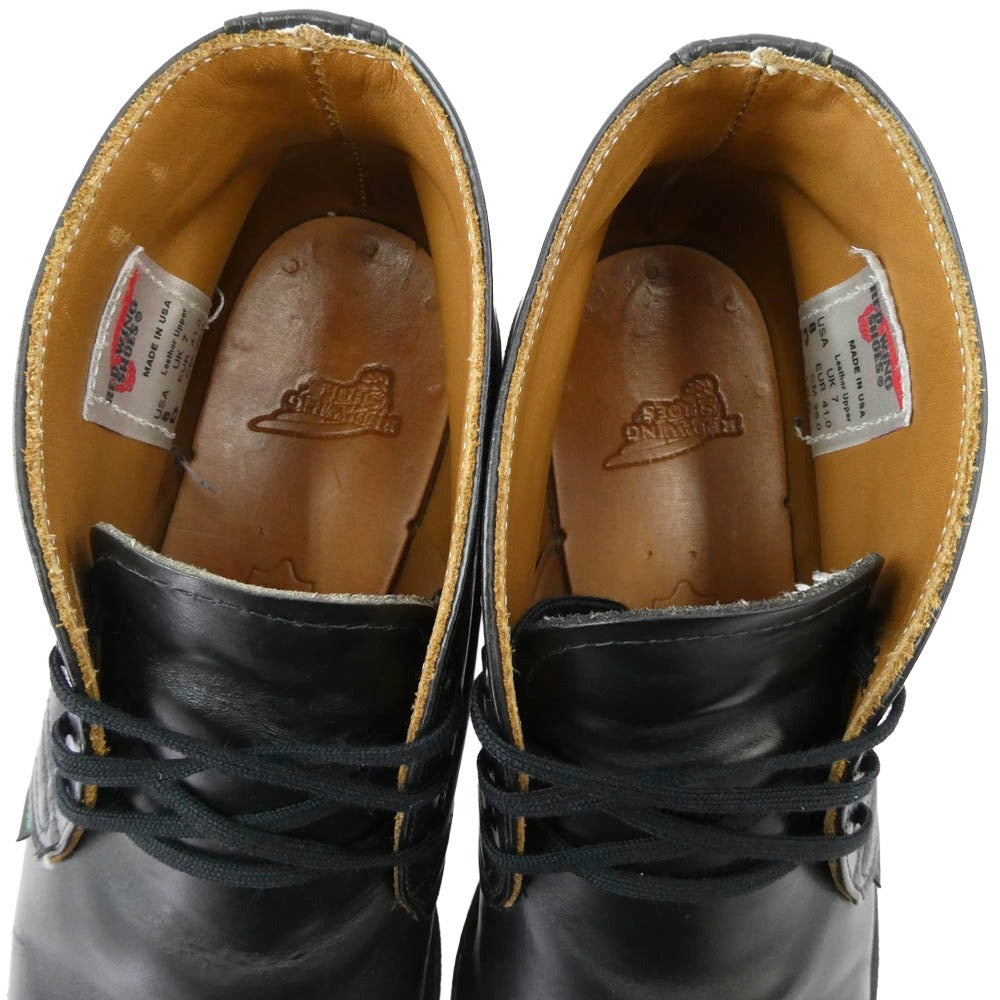 RED WING レッドウィング 9196 POSTMAN CHUKKA ポストマンチャッカ ポストマン ブーツ ブラック系 26cm【中古】