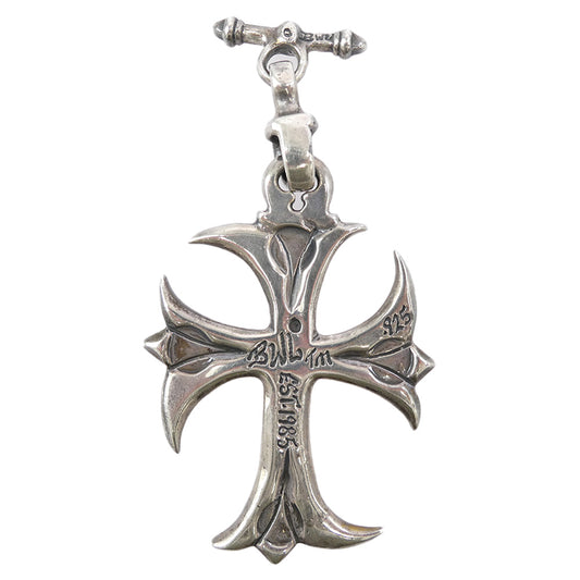 BILL WALL LEATHER ビルウォールレザー Crucifix Pendant ラージクルシフィックスクロス Tバー ペンダントトップ シルバー系【中古】