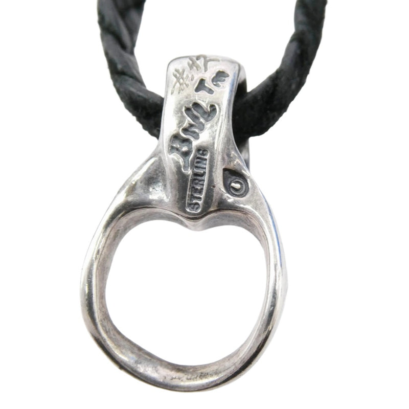 ビルウォールレザー ミュージシャンズネックレス BILL WALL LEATHER ビルウォールレザー 18KスムースCクロス付き レザー