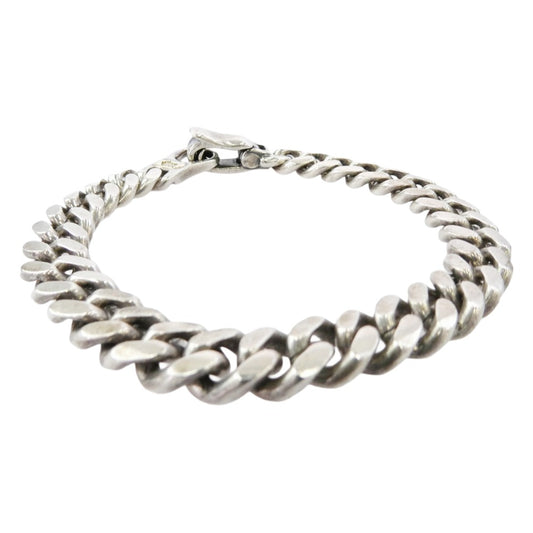 BILL WALL LEATHER ビルウォールレザー 喜平 プレーン ブレスレット 18Kゴールドサダーカスタム シルバー系【中古】