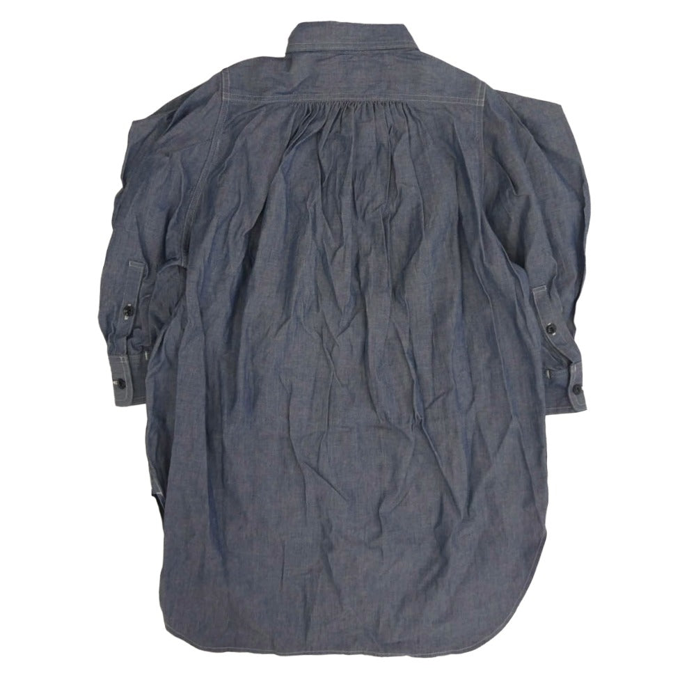 HYKE ハイク 221-15158 シャンブレー シャツ パンツ セットアップ ライトブルー系 1 SMALL【中古】