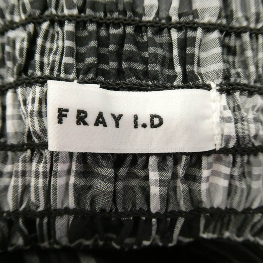 FRAY I.D フレイアイディー 25SS FWFO251085 マドラス チェック セパレート ワンピース ブラック系 1【中古】
