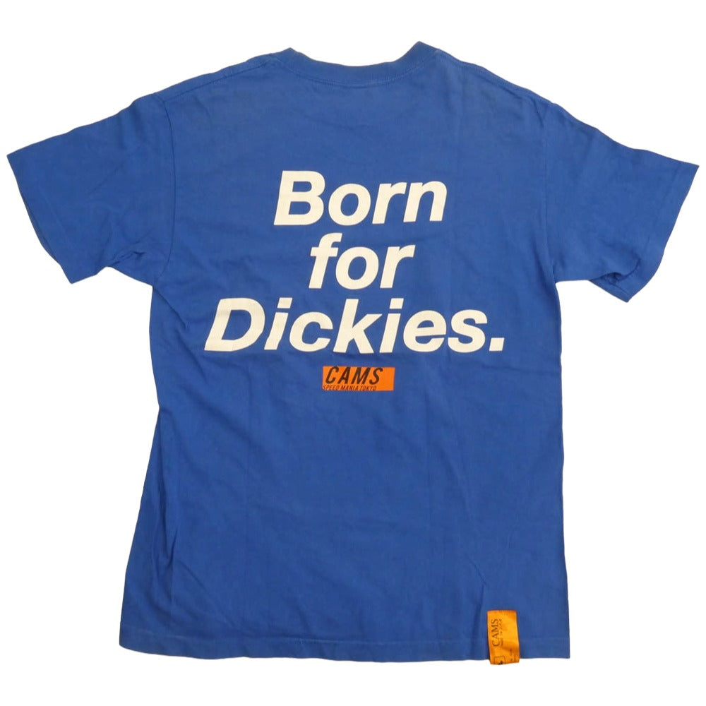 CHALLENGER チャレンジャー CAMS Born For Dickies TEE バックプリント クルーネック 半袖 Tシャツ ブルー系 M【中古】