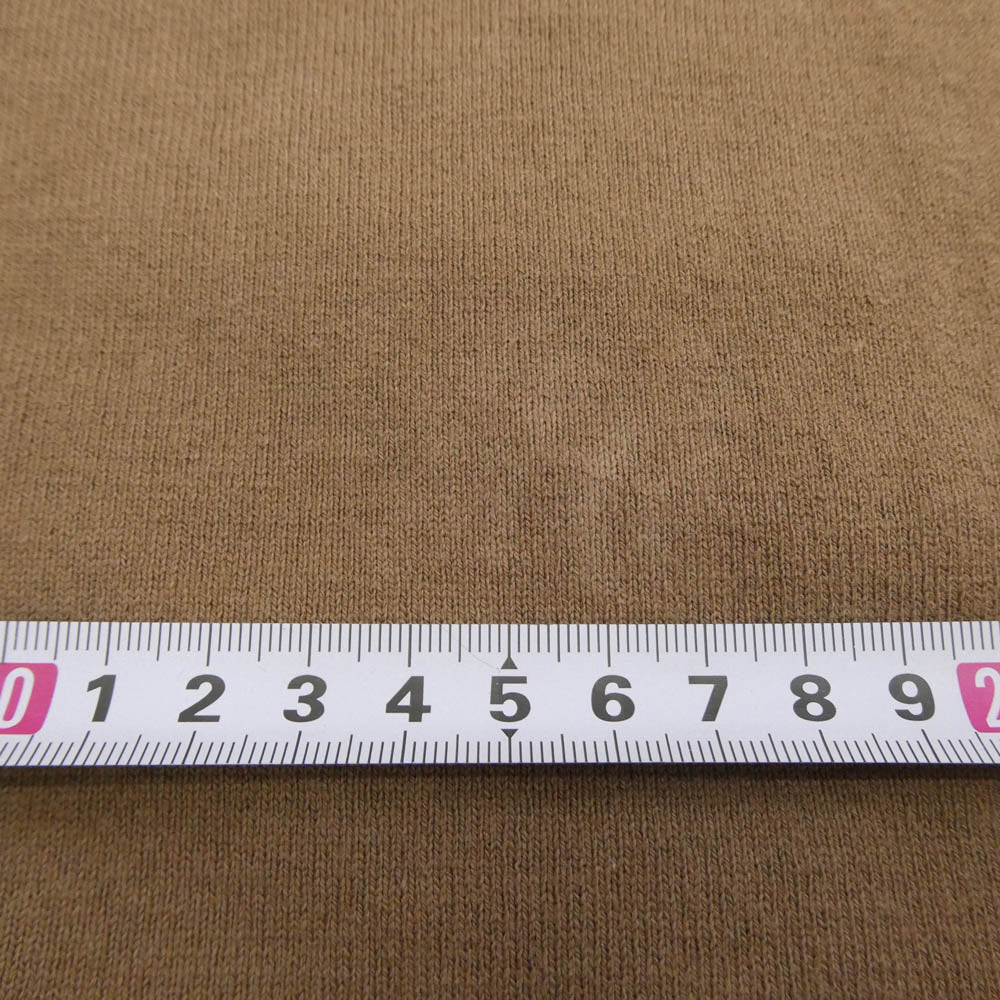 THE FLAT HEAD ザフラットヘッド GREEN TRAIL グリーントレイル プリント クルーネック 半袖 Tシャツ ブラウン系 38【中古】