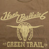 THE FLAT HEAD ザフラットヘッド GREEN TRAIL グリーントレイル プリント クルーネック 半袖 Tシャツ ブラウン系 38【中古】