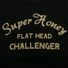 THE FLAT HEAD ザフラットヘッド SUPER HONEY スーパーハニー クルーネック 半袖 Tシャツ ブラック系 38【中古】