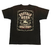 THE FLAT HEAD ザフラットヘッド BLACKMINT ブラックミントWILD WEST ワイルドウェスト プリント クルーネック 半袖 Tシャツ ブラック系 38【中古】