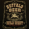 THE FLAT HEAD ザフラットヘッド BLACKMINT ブラックミントWILD WEST ワイルドウェスト プリント クルーネック 半袖 Tシャツ ブラック系 38【中古】