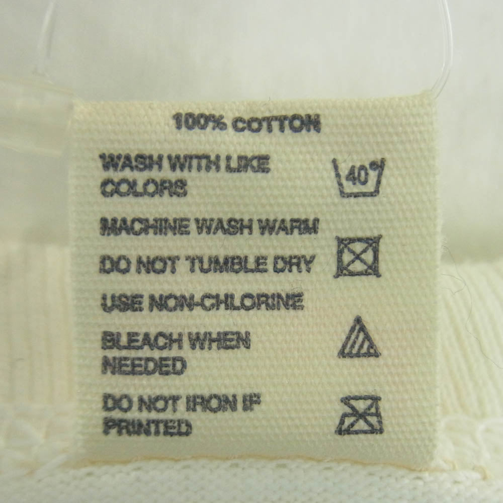 THE FLAT HEAD ザフラットヘッド GOLDEN EAGLE ゴールデンイーグル プリント クルーネック 半袖 Tシャツ オフホワイト系 38【中古】