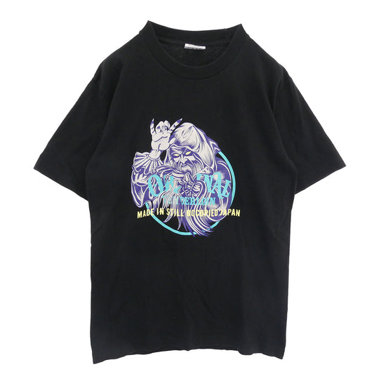 TENDERLOIN テンダーロイン T-TEE PRO CLUB プロクラブ ウィザード グラフィックプリント クルーネック 半袖 Tシャツ ブラック系 M【中古】