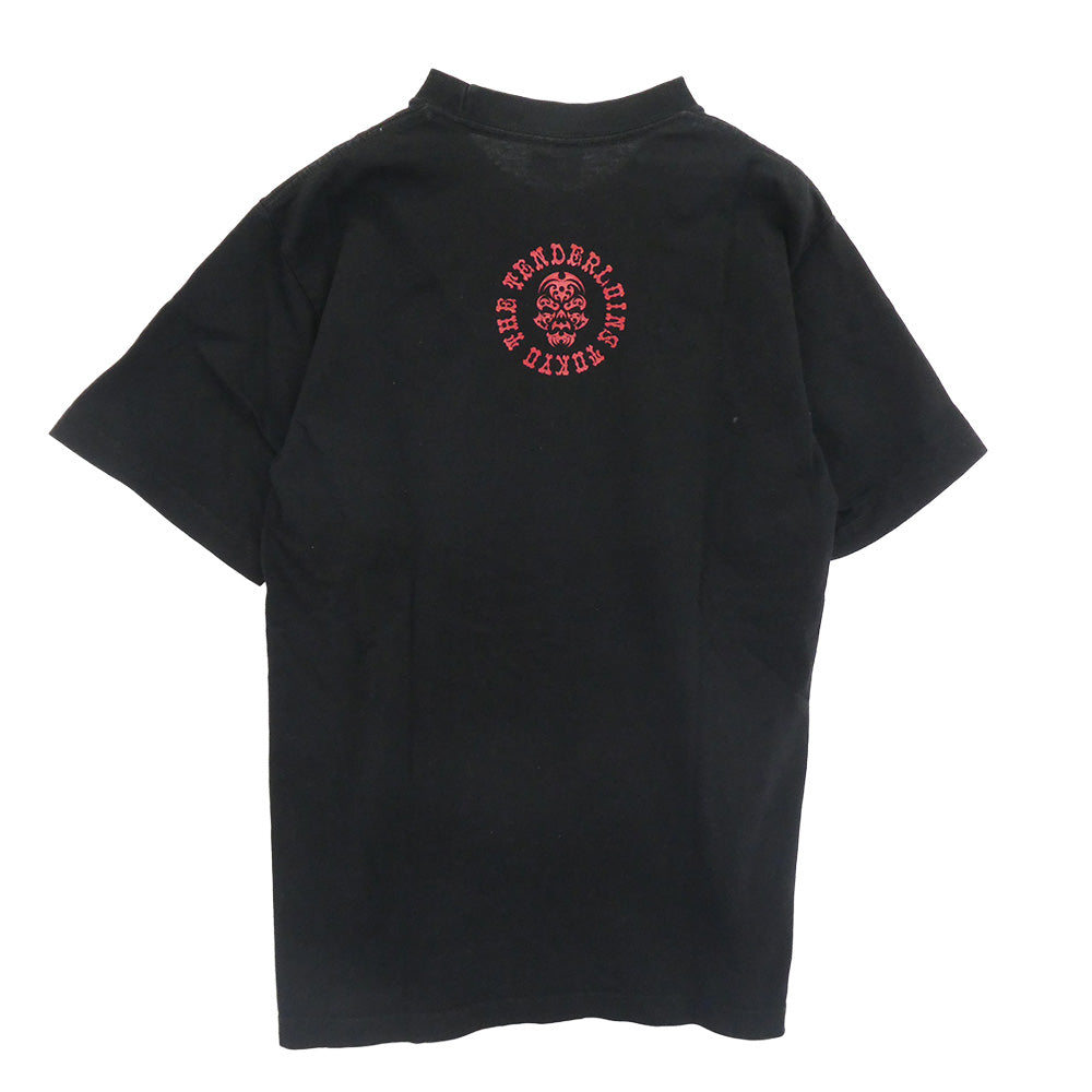 TENDERLOIN テンダーロイン PRO CLUB プロクラブ T-TEE B ボルネオスカル バックプリント クルーネック 半袖 Tシャツ ブラック系 M【中古】