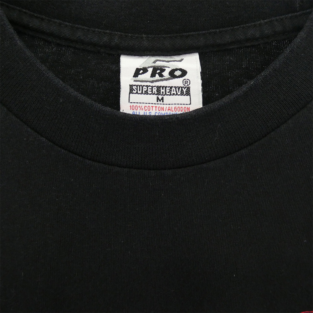 TENDERLOIN テンダーロイン PRO CLUB プロクラブ T-TEE B ボルネオスカル バックプリント クルーネック 半袖 Tシャツ ブラック系 M【中古】