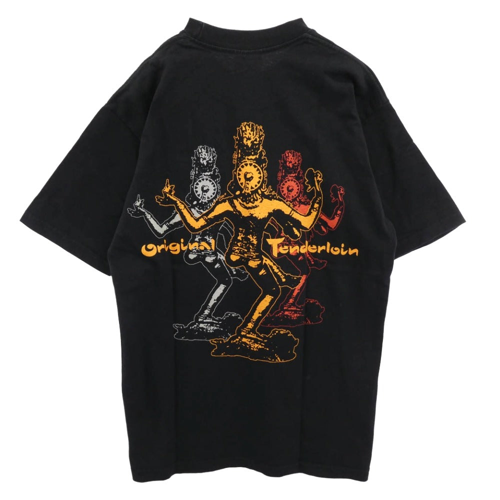 TENDERLOIN テンダーロイン PRO CLUB プロクラブ TEE SV S/S プリント 半袖 Tシャツ ブラック系 M【中古】