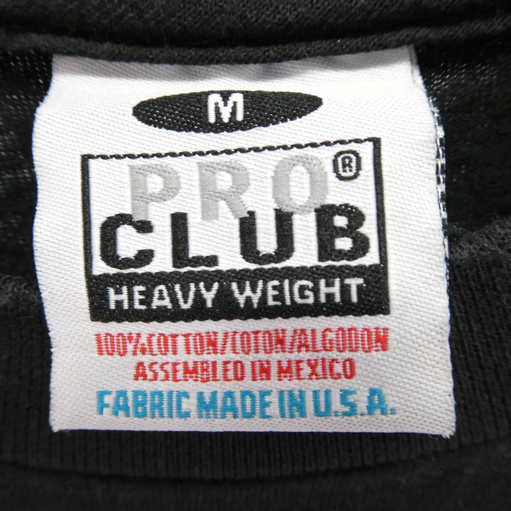 TENDERLOIN テンダーロイン PRO CLUB プロクラブ TEE SV S/S プリント 半袖 Tシャツ ブラック系 M【中古】