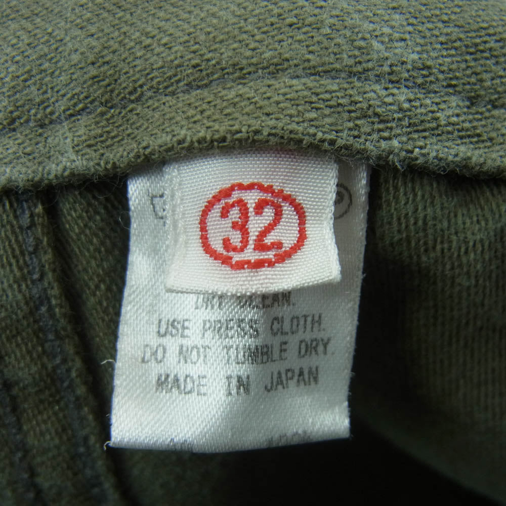 Pherrow's フェローズ ファティーグ ベイカー パンツ コットン 日本製 グリーン系 グレイッシュグリーン系 32【中古】