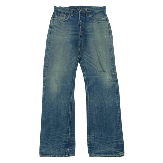 SUGAR CANE シュガーケーン Lot.1947 ボタンフライ 5ポケット デニム パンツ ジーンズ インディゴブルー系 W31 L34【中古】