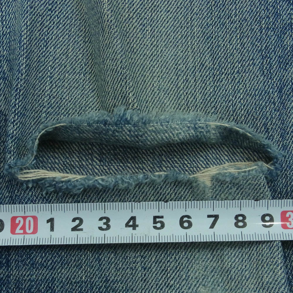 SUGAR CANE シュガーケーン Lot.1947 ボタンフライ 5ポケット デニム パンツ ジーンズ インディゴブルー系 W31 L34【中古】