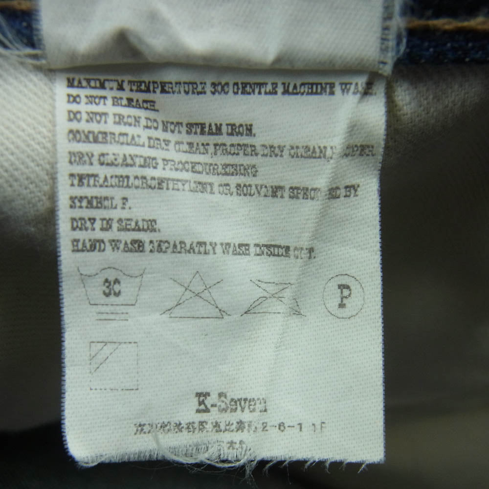 TENDERLOIN テンダーロイン T-RIDERS TALON ジップフライ 5ポケット ストレート デニム パンツ ジーンズ インディゴブルー系 32【中古】