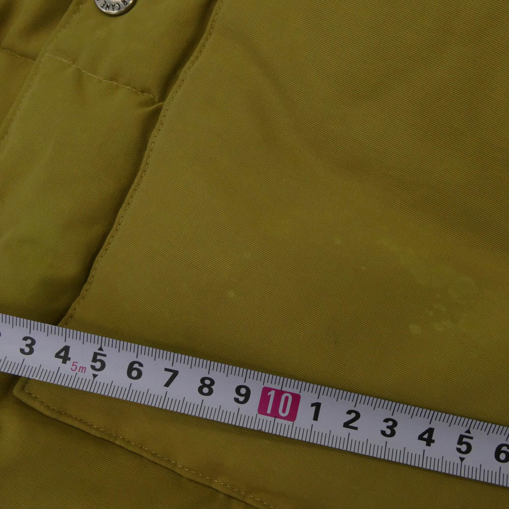 SUGAR CANE シュガーケーン SC11788 レザーヨーク切替 ダウンジャケット モスグリーン系 ブラウン系 M【中古】