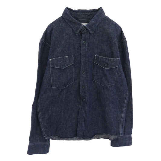 TENDERLOIN テンダーロイン T-DENIM SHT L/S 2ポケット 長袖 デニムシャツ ネイビー系【中古】